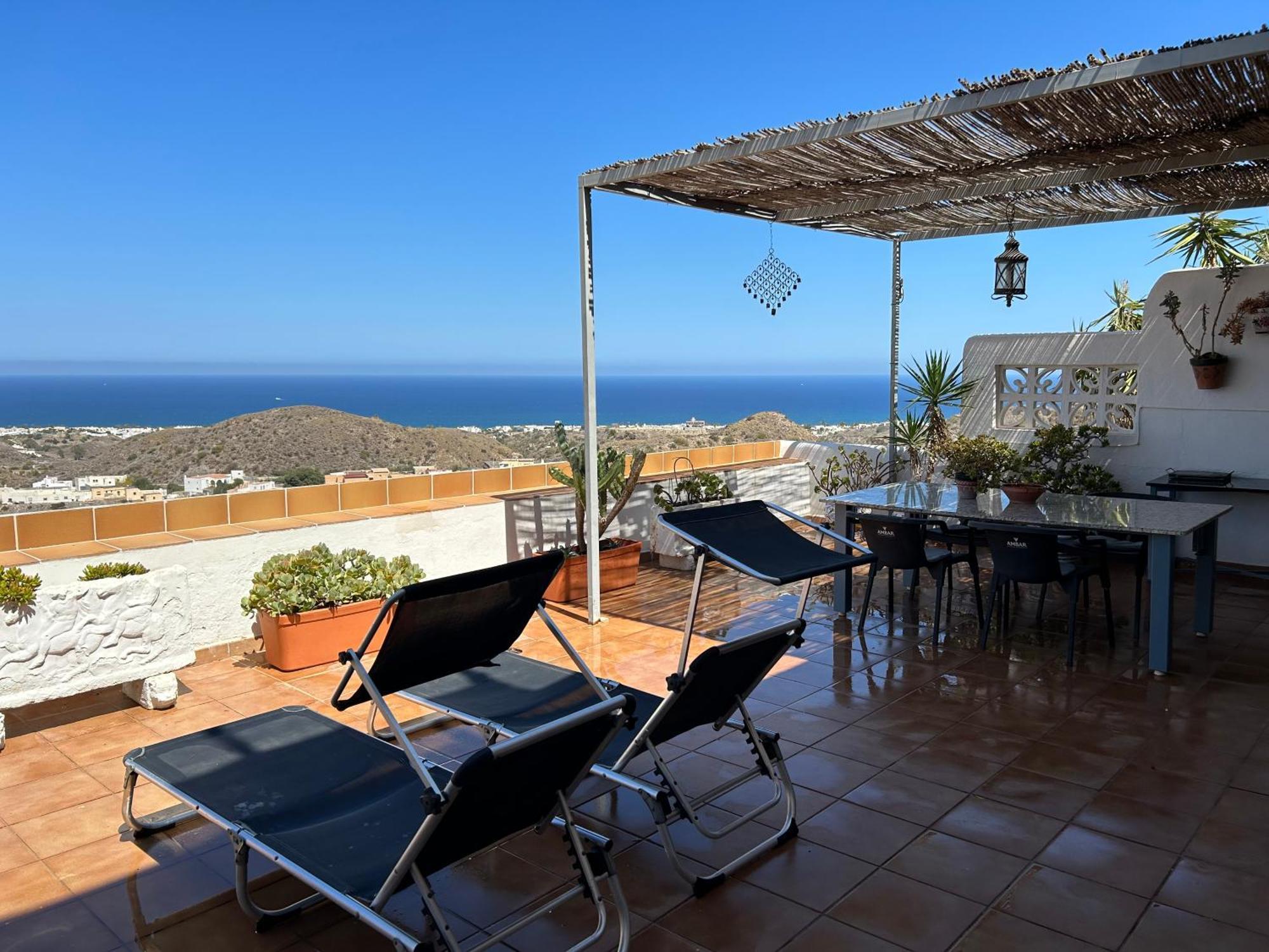 Apartment With A Great Terrace, Sea And Land Views Mojácar Exterior photo