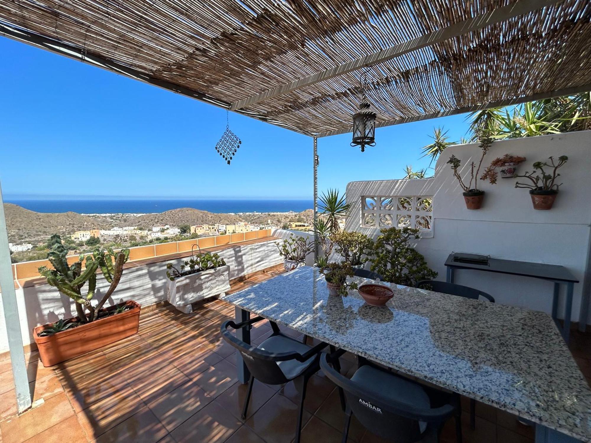 Apartment With A Great Terrace, Sea And Land Views Mojácar Exterior photo