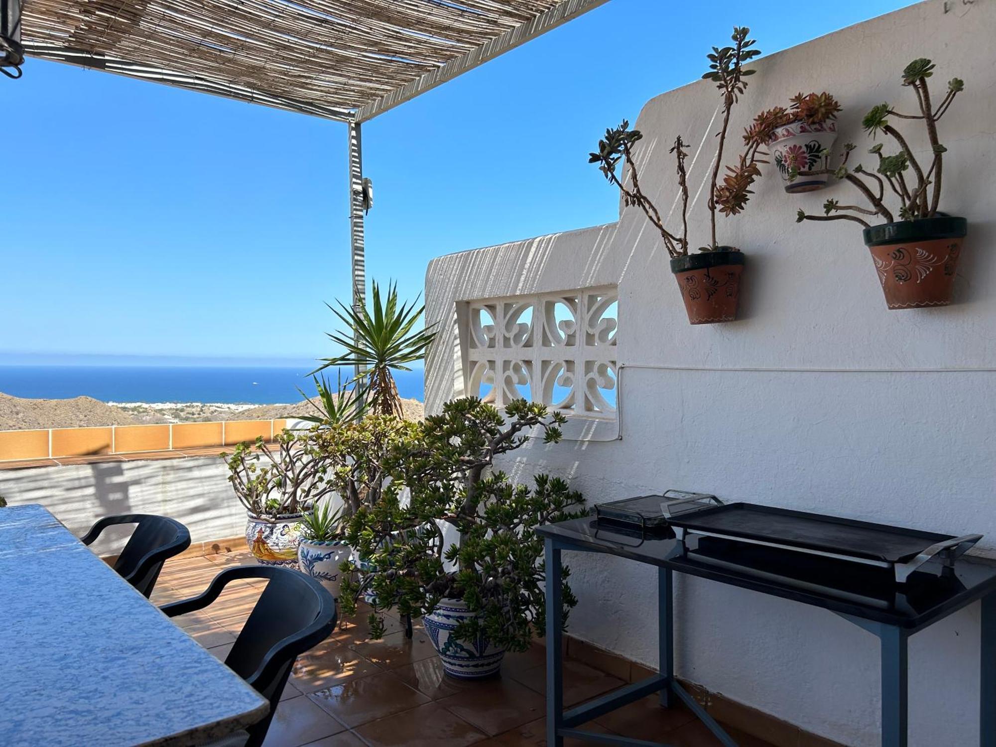 Apartment With A Great Terrace, Sea And Land Views Mojácar Exterior photo