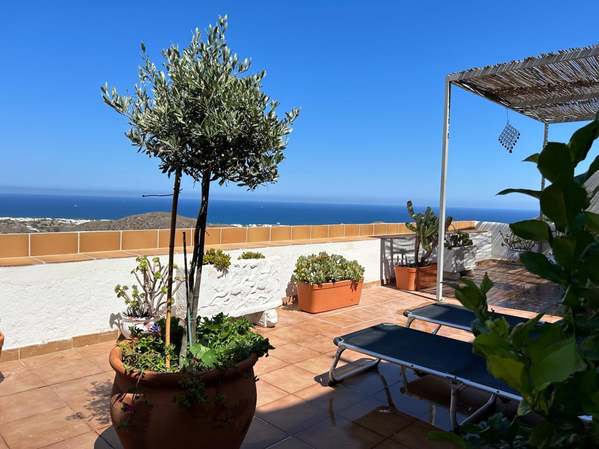 Apartment With A Great Terrace, Sea And Land Views Mojácar Exterior photo