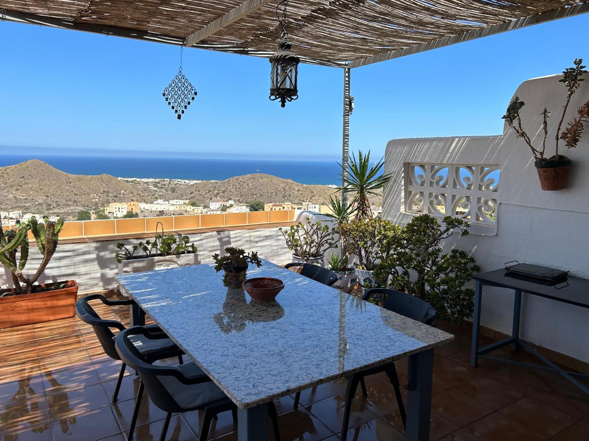 Apartment With A Great Terrace, Sea And Land Views Mojácar Exterior photo